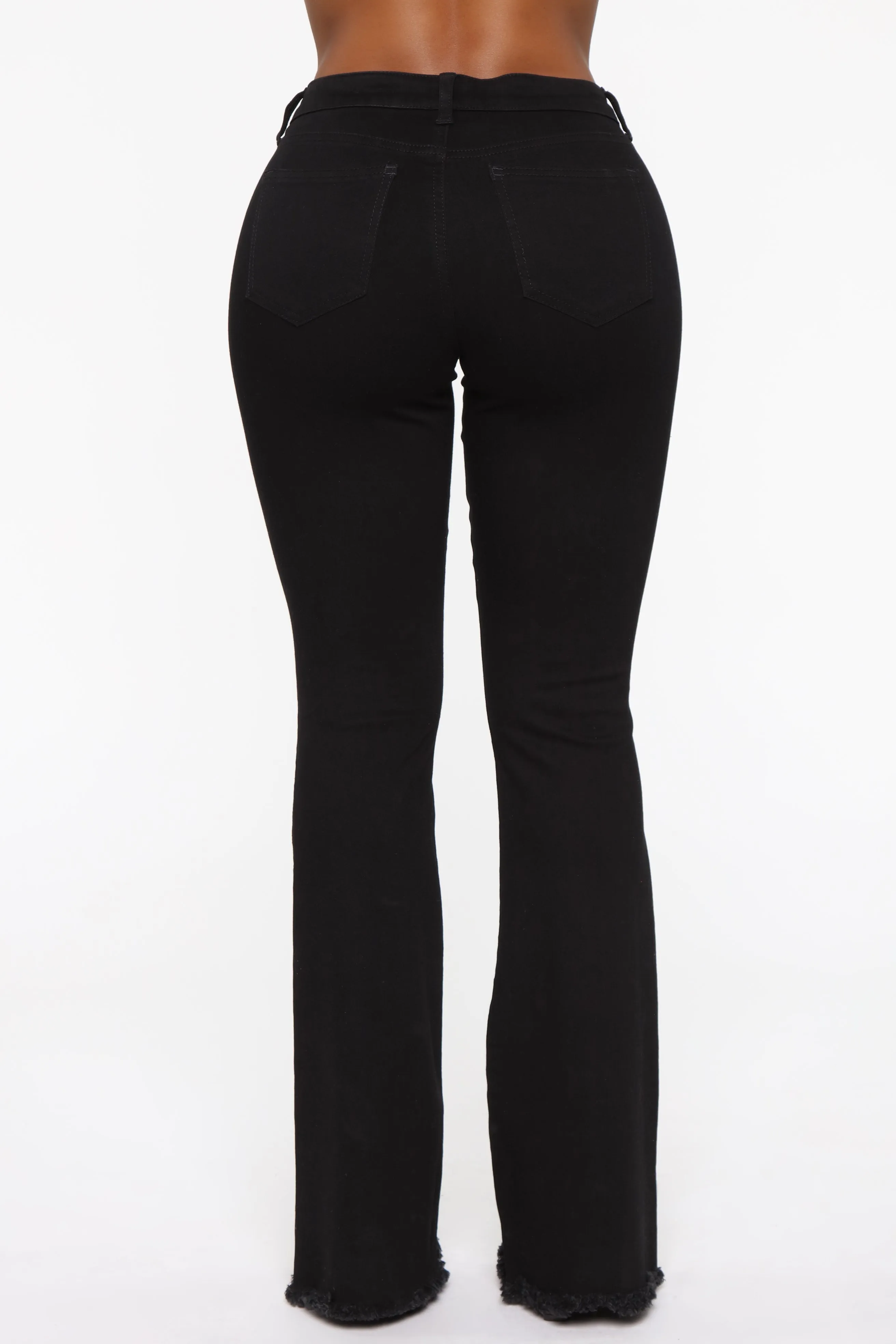 All Of The Lights Denim Flare Jeans - Black