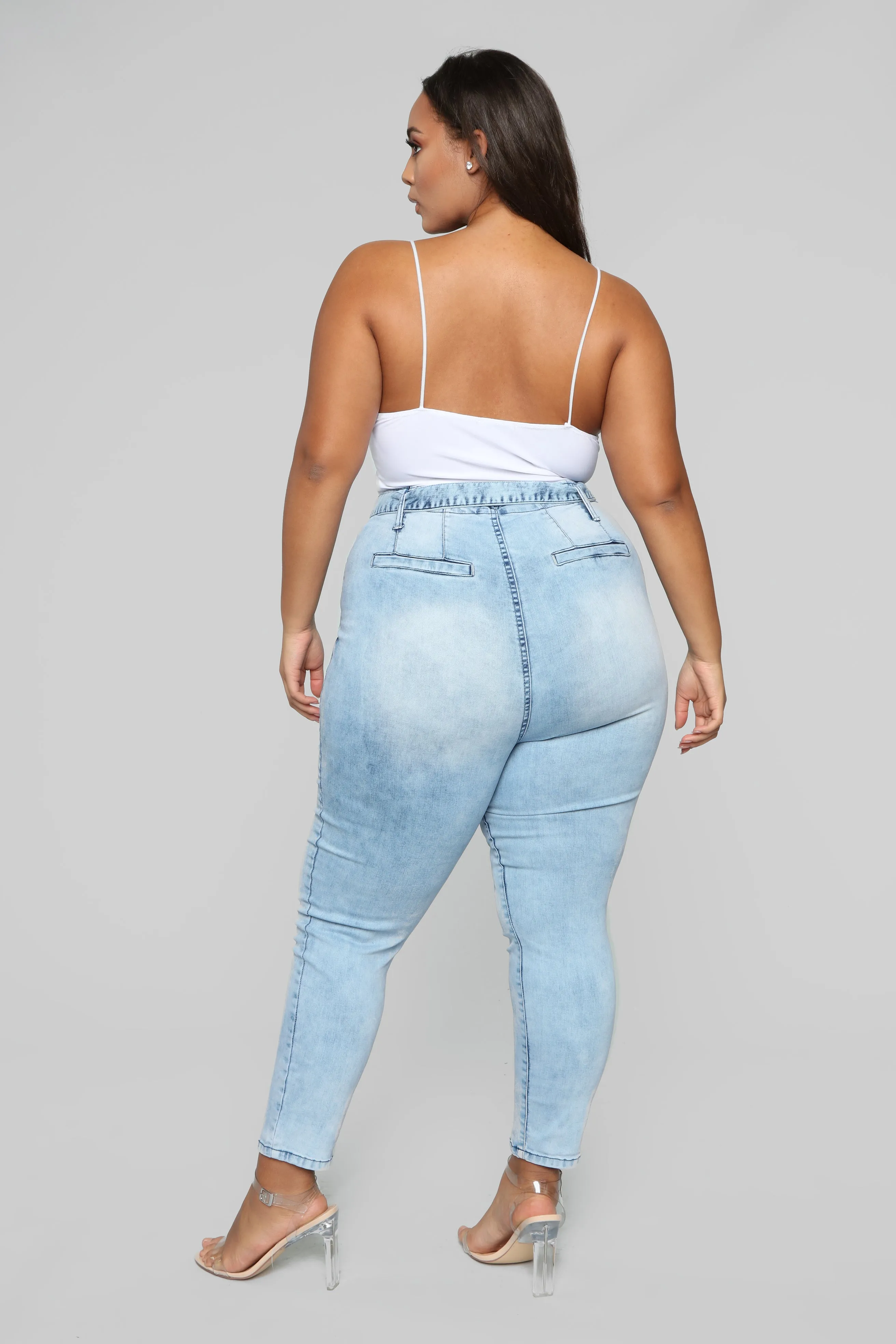 All Wrapped Up High Rise Jeans - Bleach