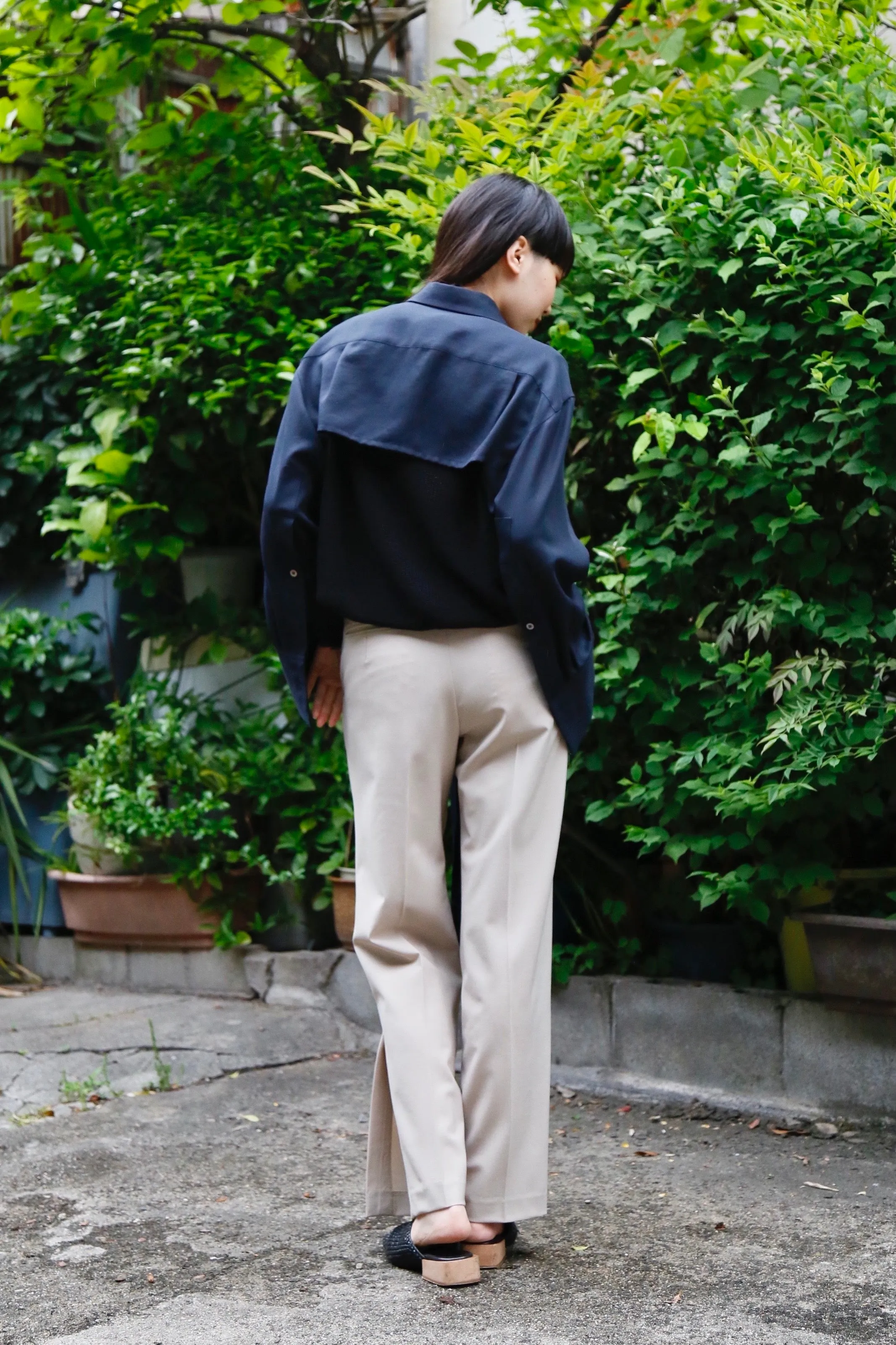 Button Slacks (GREIGE)