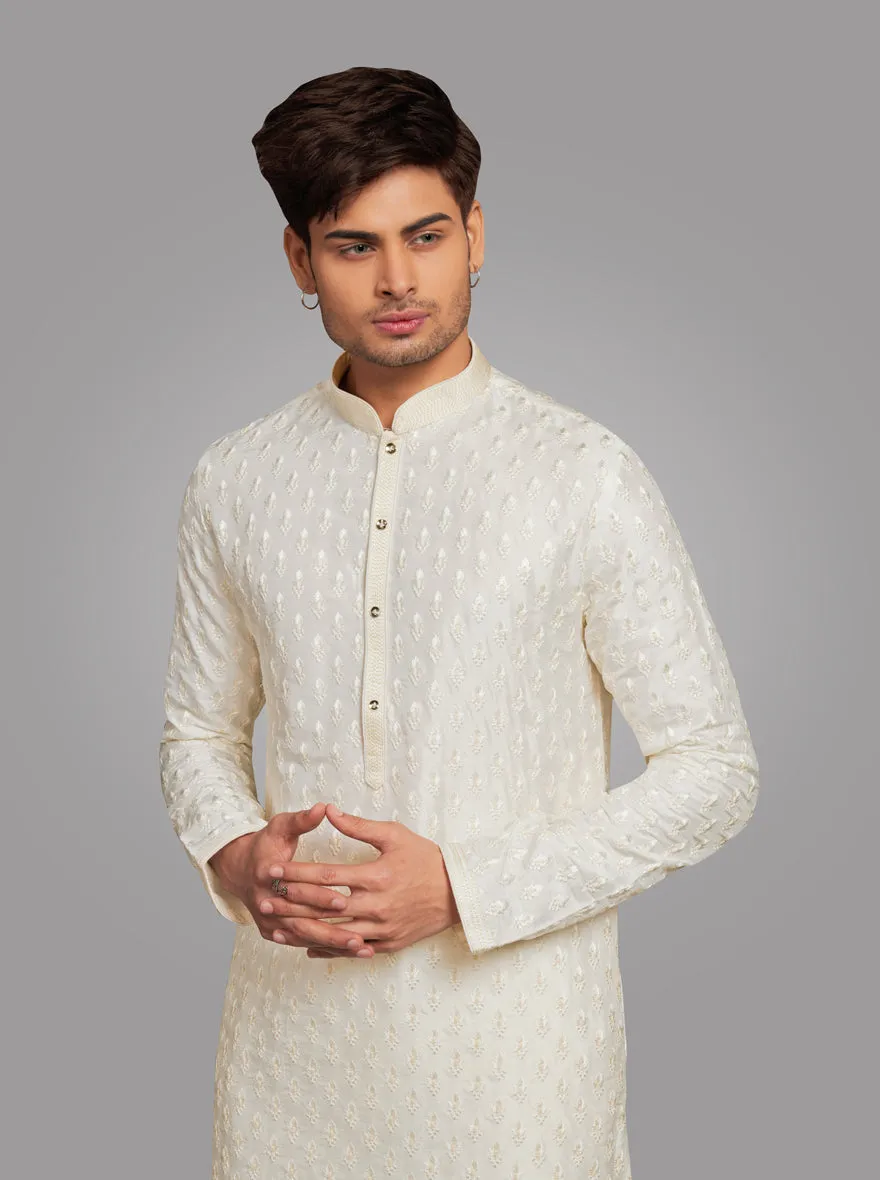 Cream Kurta Pajama | TULA