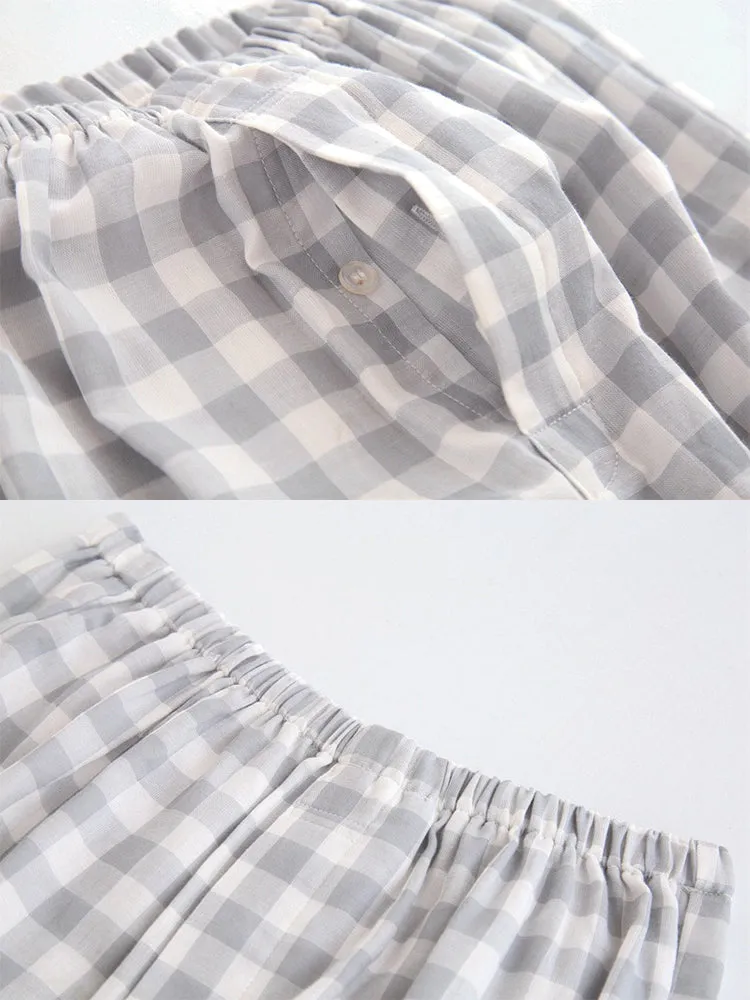 Men's 100% Cotton Woven Short Sleepwear Pajama Set
