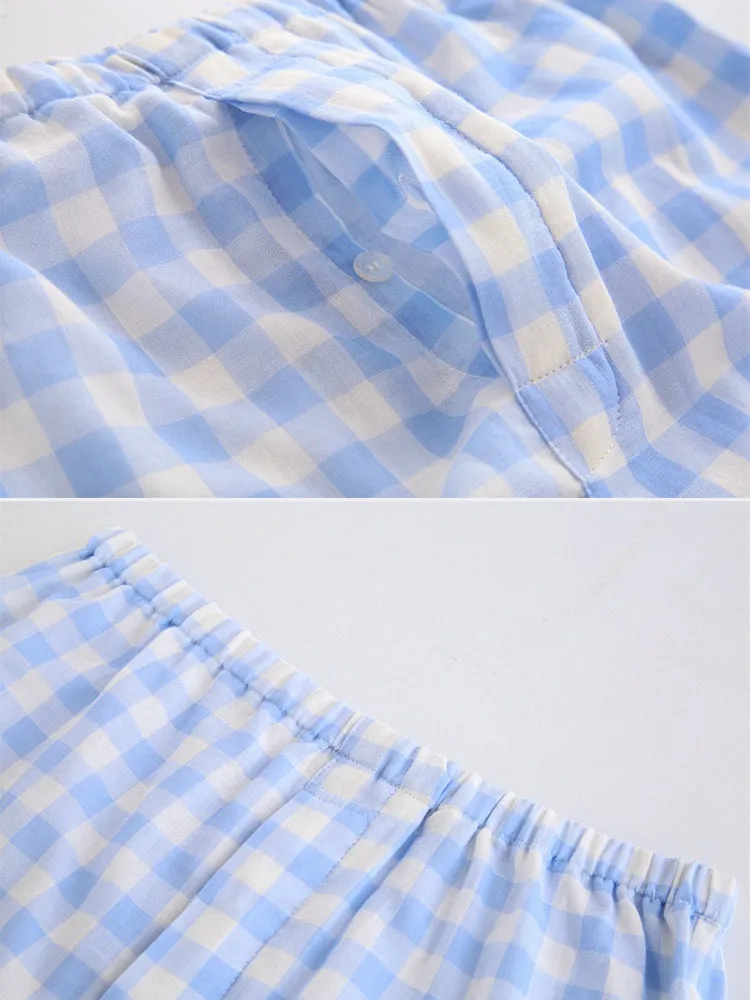 Men's 100% Cotton Woven Short Sleepwear Pajama Set