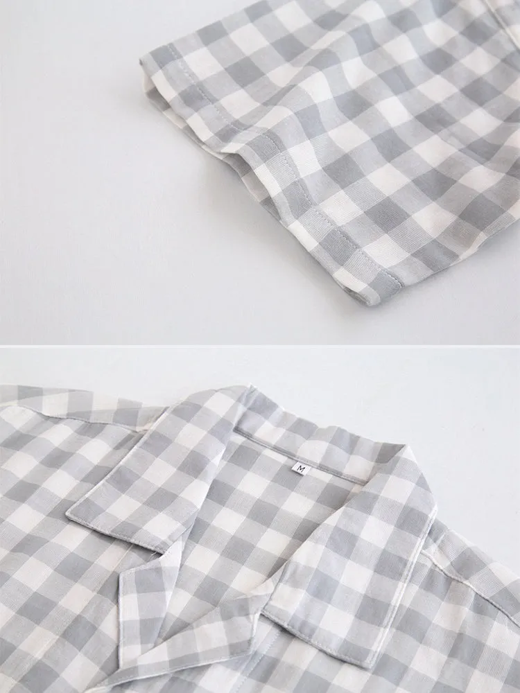 Men's 100% Cotton Woven Short Sleepwear Pajama Set