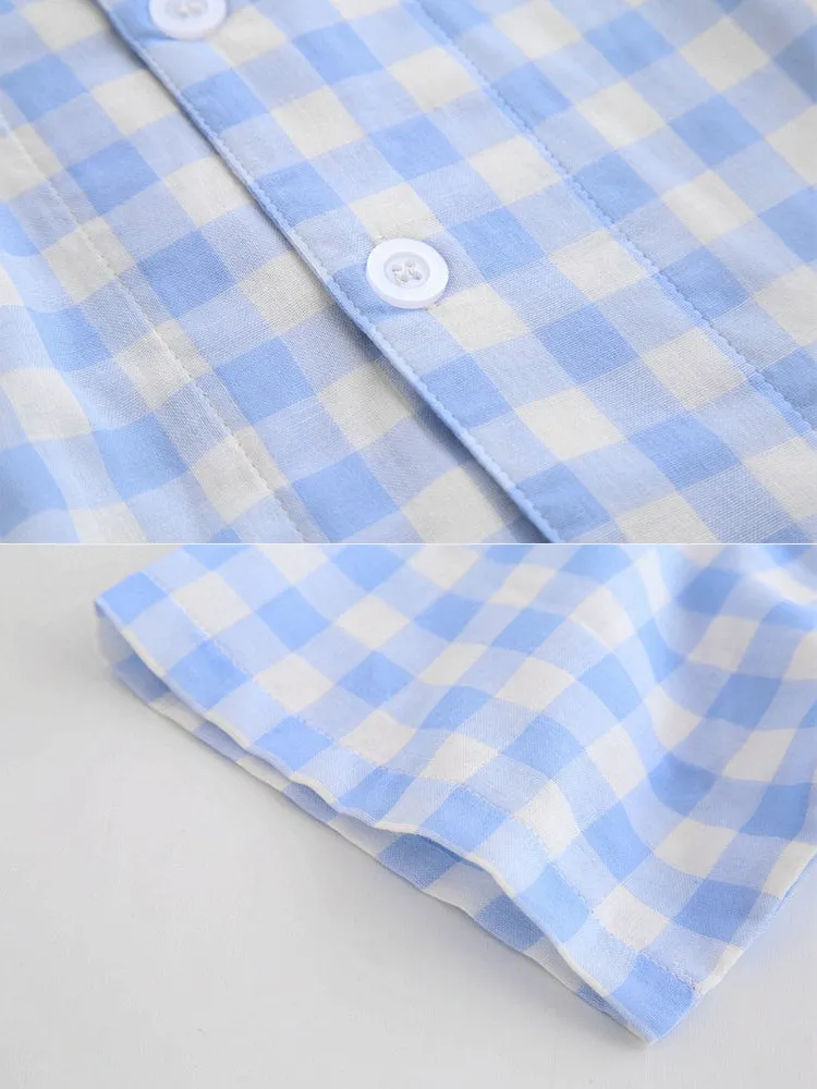 Men's 100% Cotton Woven Short Sleepwear Pajama Set