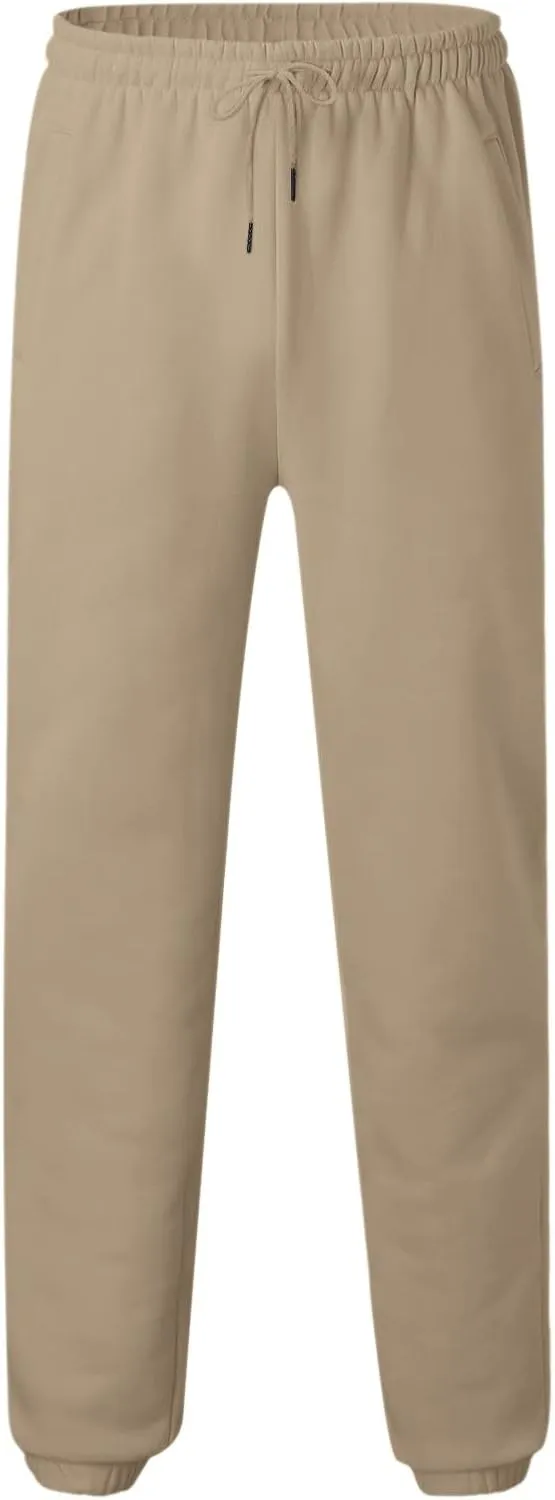 Mens Sweatpants with Pockets Big and Tall Joggers Cotton Drawstring Chino Cargo Pants Hiking Outdoor Twill Track Pants