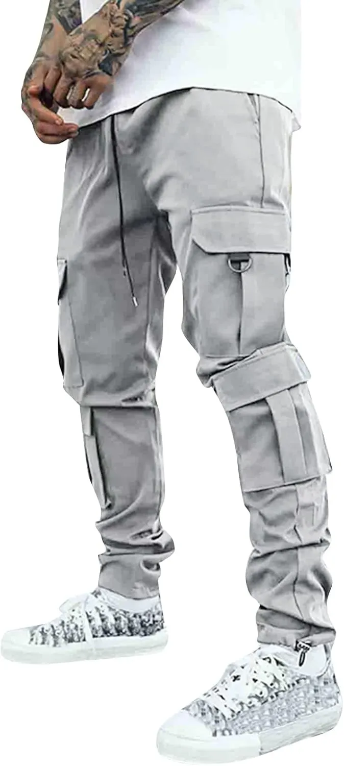 Mens Workout Cargo Sweatpants Pants Thermal Hiking Pants Men's Cargo Pants Lightweight Mens Work Pants Hiking Ripstop