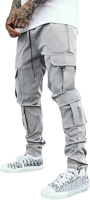 Mens Workout Cargo Sweatpants Pants Thermal Hiking Pants Men's Cargo Pants Lightweight Mens Work Pants Hiking Ripstop