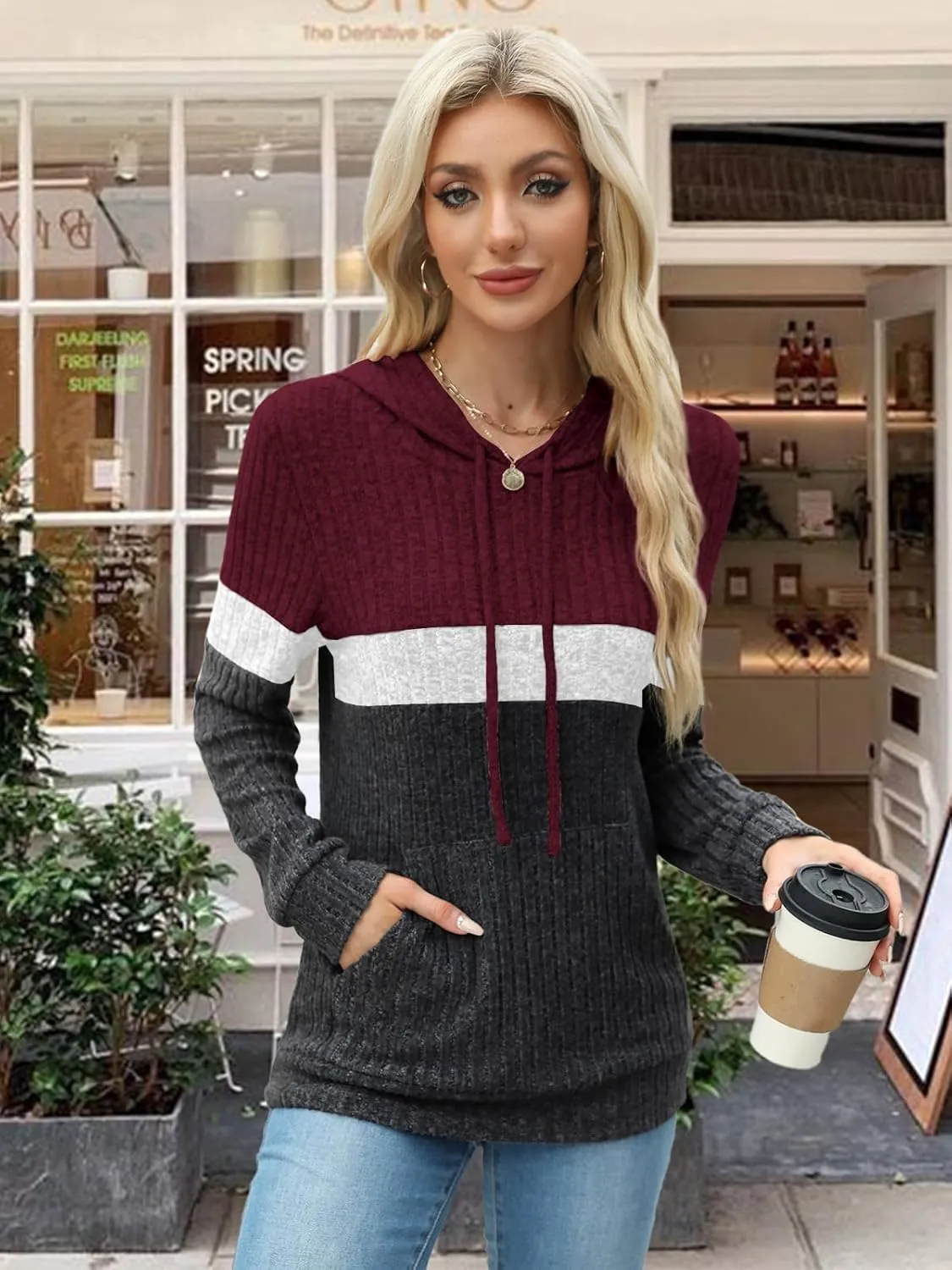 MixShe Sweaters for Women Fall Tops Long Sleeve Hoodie Ladies Sweatshirts Pullover Blouses Loose Casual Fashion Clothes
