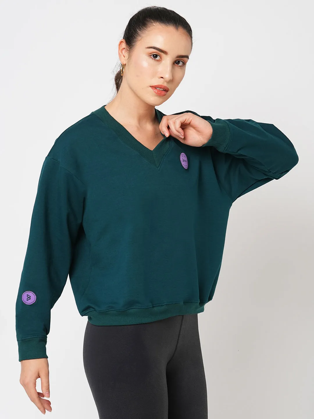 Movie Night Dark Green Sweatshirt
