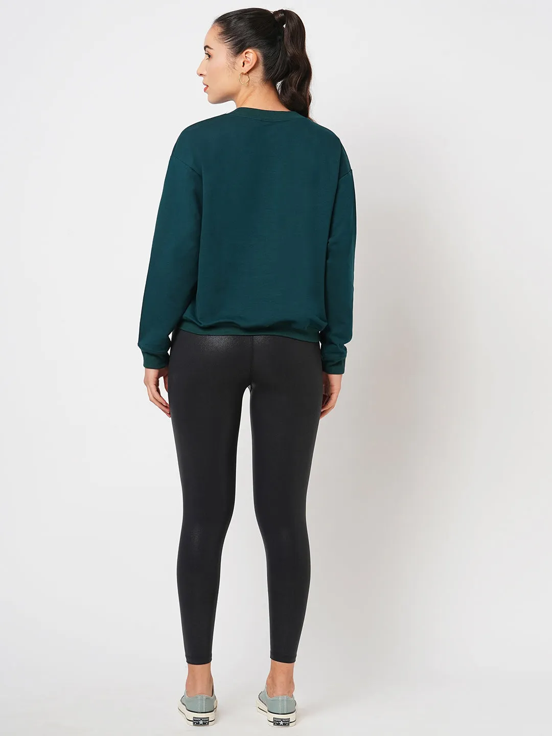 Movie Night Dark Green Sweatshirt