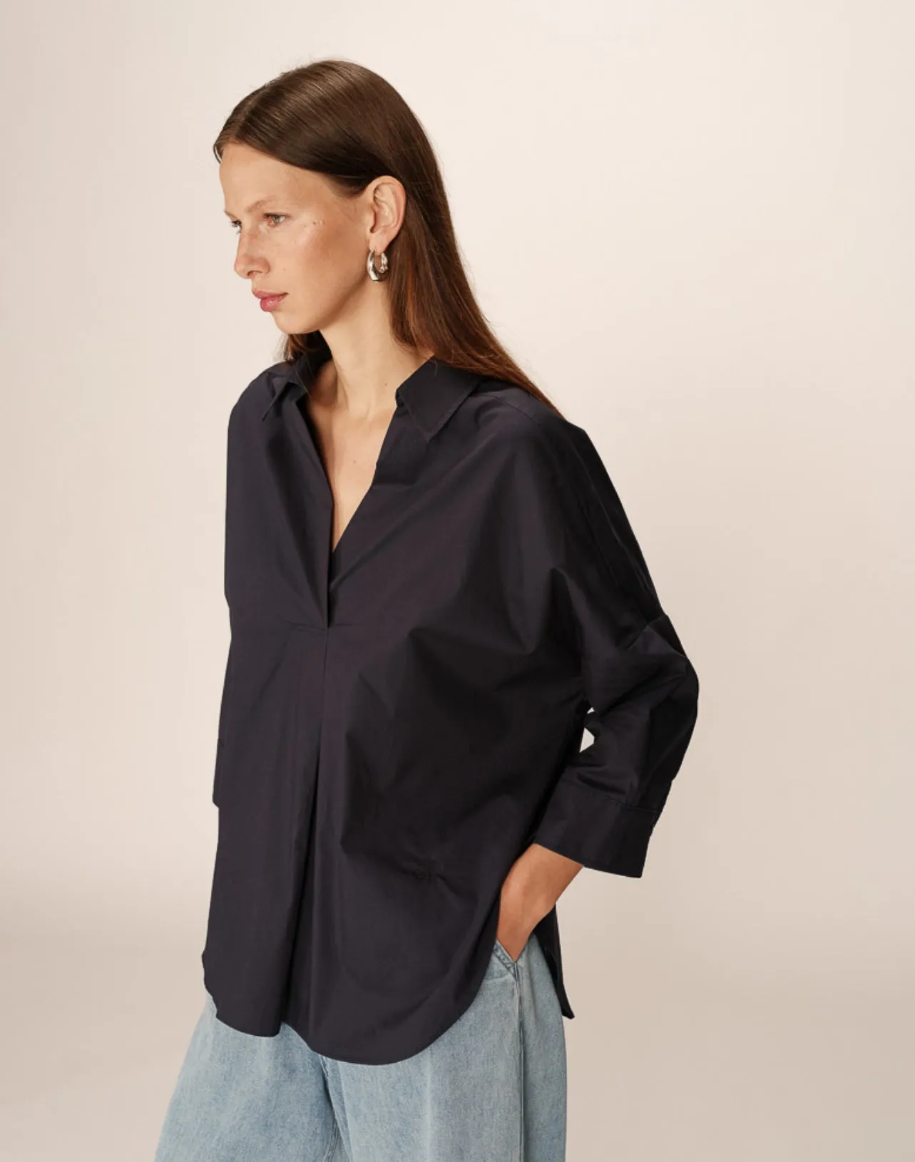 Pavel Oversized Cotton Poplin Shirt
