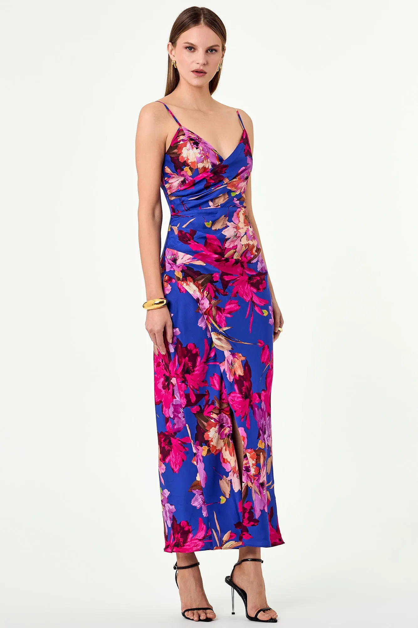 Santana Dress - Ria Floral Blue