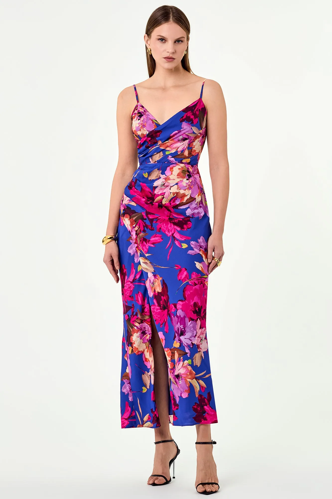 Santana Dress - Ria Floral Blue