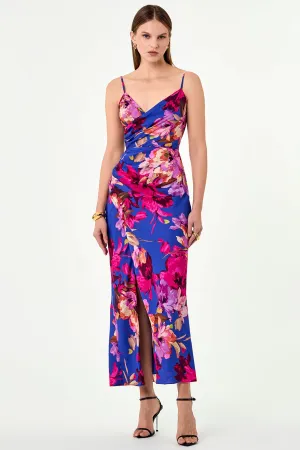 Santana Dress - Ria Floral Blue