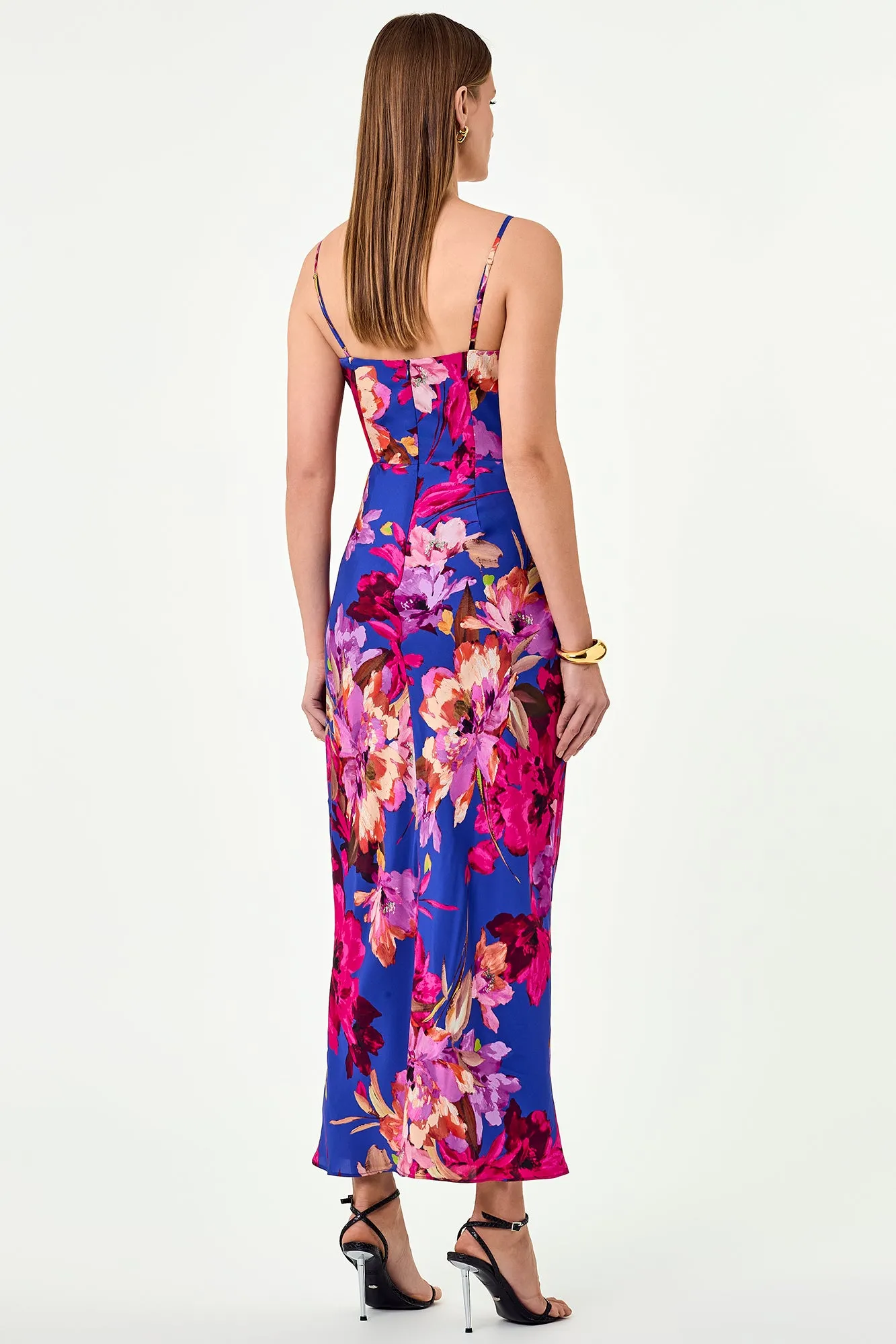 Santana Dress - Ria Floral Blue