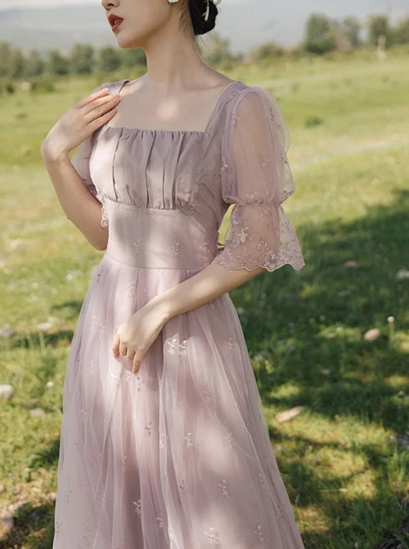Summer Mesh Graceful Lace Fairy Dress