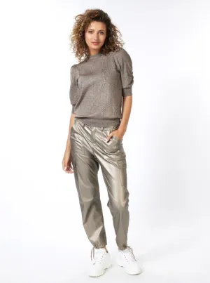 Trousers Cargo PU [Soft Gold-F2311503]