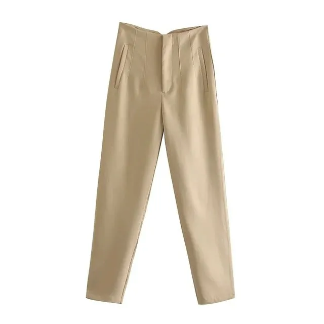 Victoria pegged High Waist Trousers
