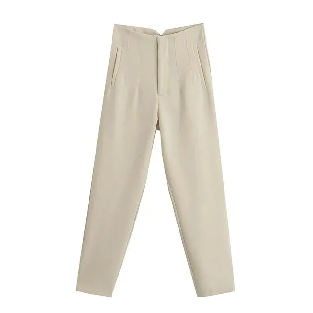 Victoria pegged High Waist Trousers