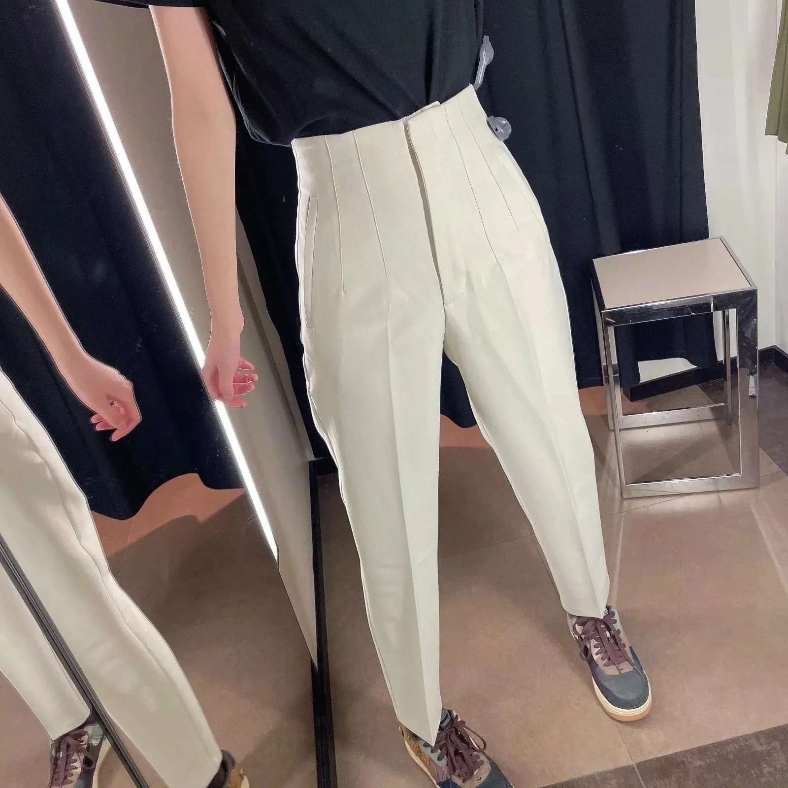Victoria pegged High Waist Trousers