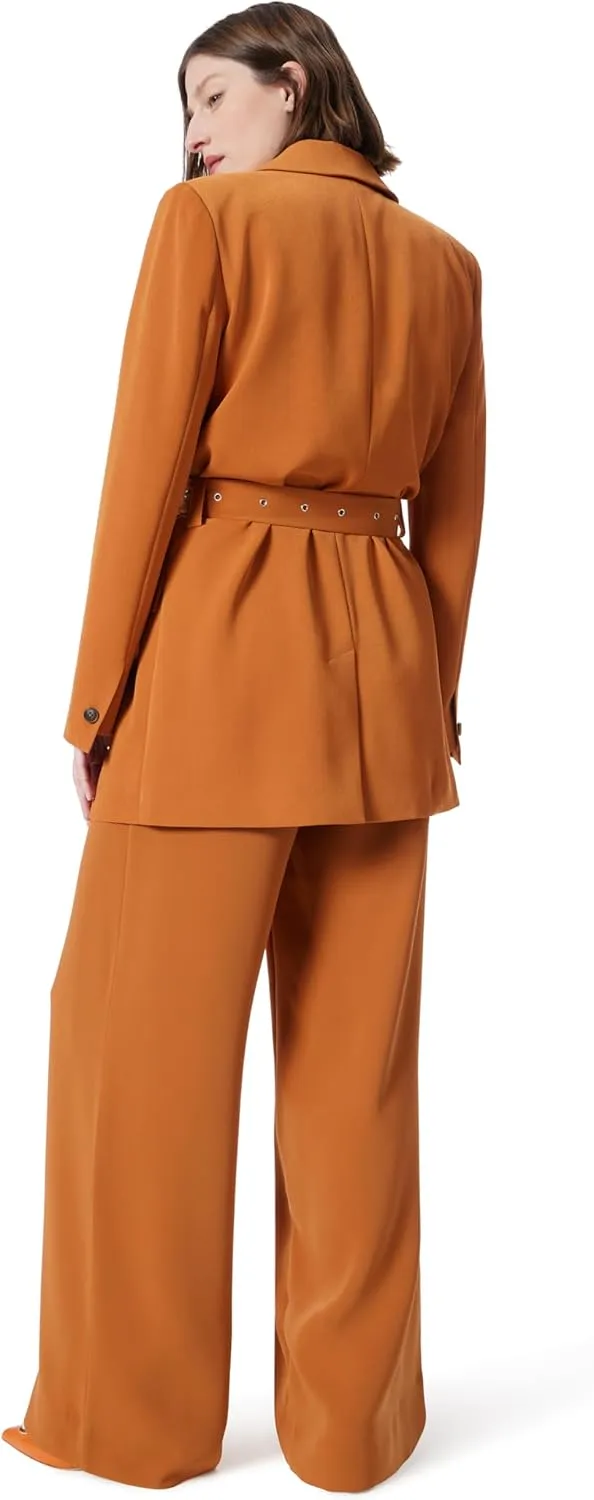 Women's Everly Double Breasted Belted Wide Blazer Standard
